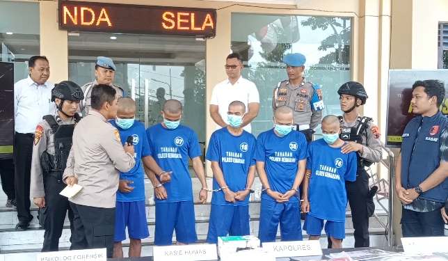 Lima Pemuda Bejat Cabuli Anak Dibawah Umur Di Kabupaten Semarang Berhasil Ditangkap Satreskrim Polres Semarang