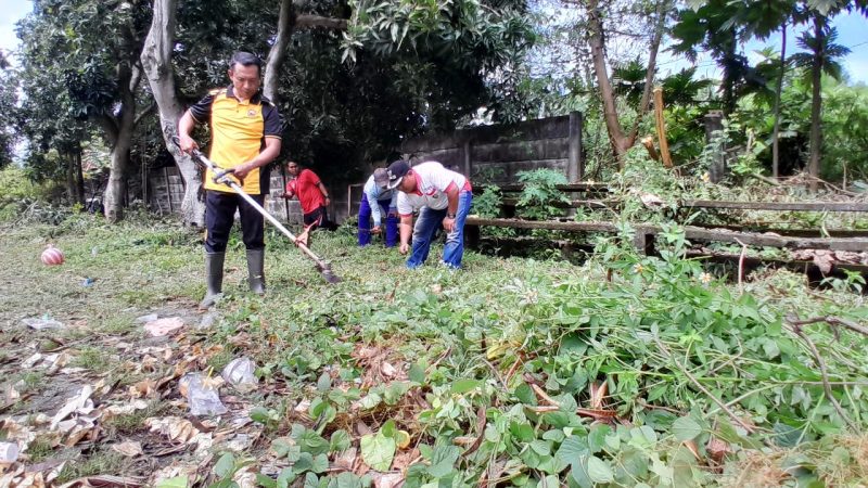 Polsek Karangtengah Sulap Lahan Tidur Menjadi Produktif